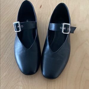 Cos buckle flats size 38 leather